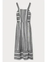 Šedé bavlněné šaty model 7500080 - MADE IN ITALY