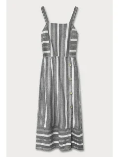 Šedé bavlněné šaty model 7500080 - MADE IN ITALY