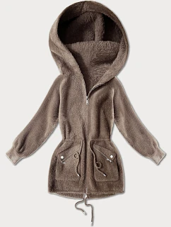 přes oblečení typu alpaka ve velbloudí barvě s kapsami model 21482453 - MHM