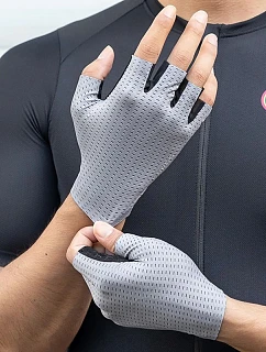 cyklistické rukavice krátké velikost: L šedé model 22083501 - Hikvision