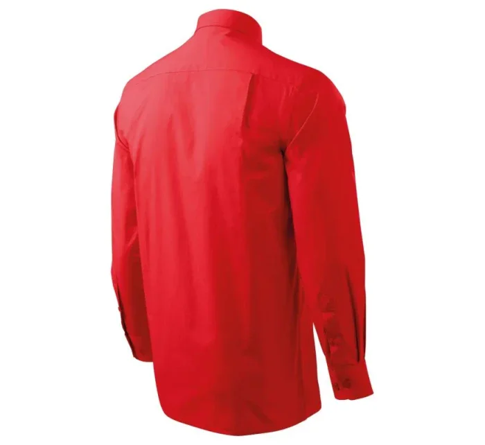 Malfini Style LS M MLI-20907 červená košeľa Malfini Style LS M MLI-20907 červená košeľa