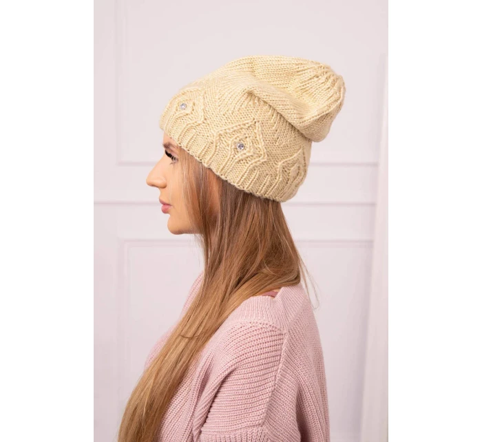 Dámská čepice  béžová model 18752337 - K-Fashion