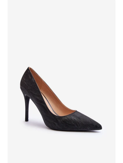 Lodičky zdobené flitry Černé model 21644908 - Boto