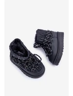 Dětské Zimní Boty S Kožíškem Černé model 21680341 - Boto Dětské Zimní Boty S Kožíškem Černé model 21680341 - Boto