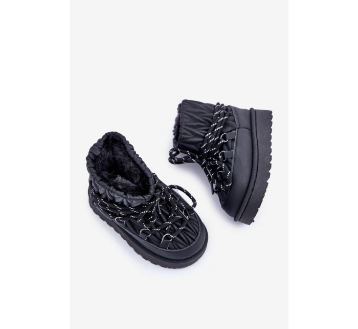 Dětské Zimní Boty S Kožíškem Černé model 21680341 - Boto Dětské Zimní Boty S Kožíškem Černé model 21680341 - Boto