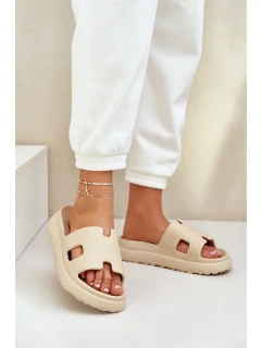 Pěnové Pantofle S Béžové model 21683475 - Boto