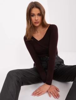 Blúzka EM BZ 785.32P tmavohnedá