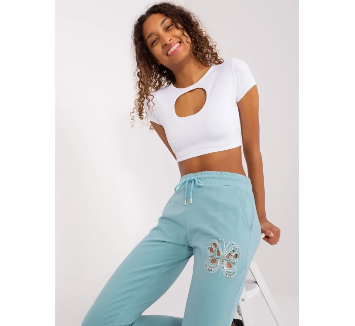 Spodnie dresowe RV DR model 20080866 mietowy - FPrice Spodnie dresowe RV DR model 20080866 mietowy - FPrice