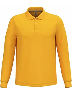 K 243 Pánské piqué polo s dlouhým rukávem model 22506969 yellow - Kariban