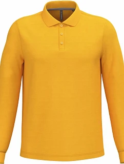 K 243 Pánské piqué polo s dlouhým rukávem model 22506969 yellow - Kariban