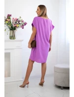 Šaty s vreckami filet