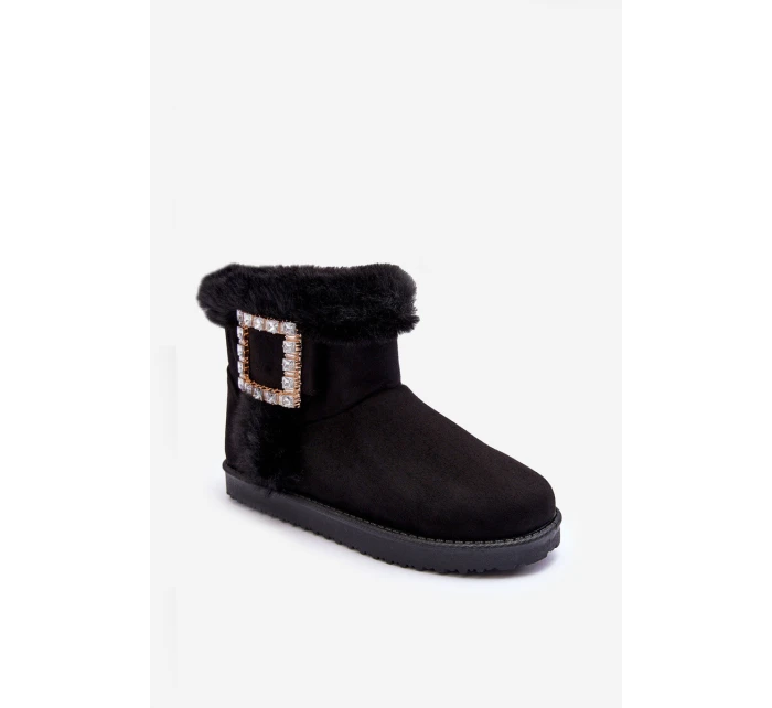 Śniegowce Ocieplane Z Klamrą Czarne Dulca Śniegowce Ocieplane Z Klamrą Czarne Dulca