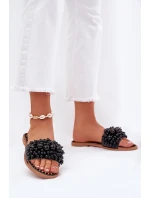Dámské Plné Sandály S Ozdobnými Černé model 21687328 - Boto