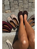 Dámske balerínky typu barefoot v čokoládovej farbe Hollin Dámske balerínky typu barefoot v čokoládovej farbe Hollin