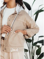 Dámská džínová bunda béžová Dstreet model 21976638 - FashionStreet