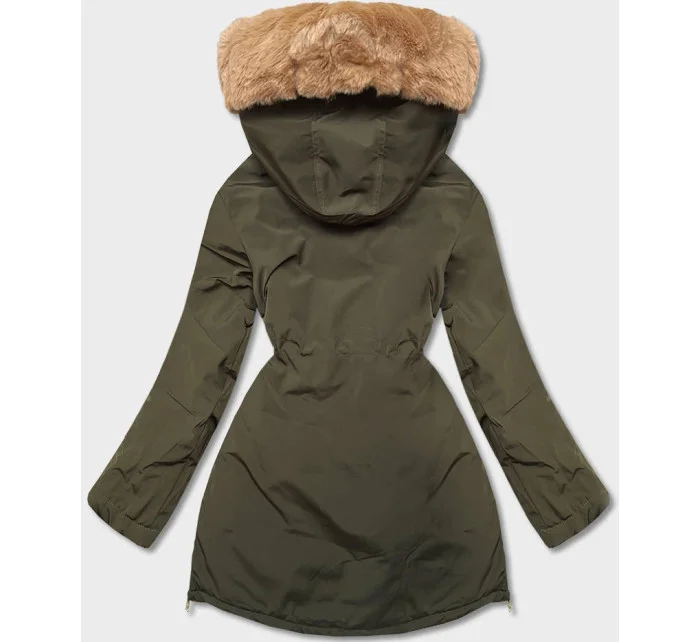 DAMSKA PARKA ZIMOWA KHAKI model 21245149 - CANADA Mountain