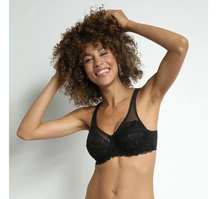 Dámska čipková podprsenka DIM GENEROUS ESSENTIEL UNDERWIRE BRA - DIM - čierna Dámska čipková podprsenka DIM GENEROUS ESSENTIEL UNDERWIRE BRA - DIM - čierna