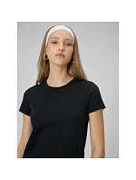 Dámské hladké tričko slim model 22193680 dámské - 4F