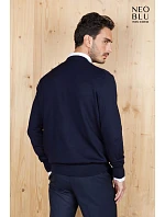 NEOBLU Stuart Men Pánský svetr 24.4037 night blue