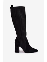 Dámské kozačky na podpatku Černé model 21788181 - Boto Dámské kozačky na podpatku Černé model 21788181 - Boto