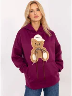 Mikina DHJ BL A8695.65P fialová Mikina DHJ BL A8695.65P fialová