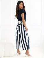 IT kalhoty SP 976981.30 tmavě modrá a bílá