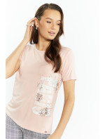 Monnari Tričká Viskózové pletené tričko Light Pink