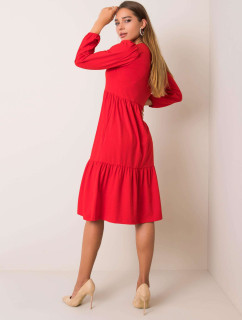 RUE PARIS Červené bavlnené šaty