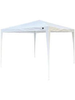 Pavilónový záhradný stan PE 3x3x2,45 m biely SASKA GARDEN