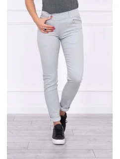 Nohavice v džínsovej šedej farbe