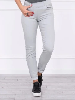 Kalhoty v barvě denim šedé