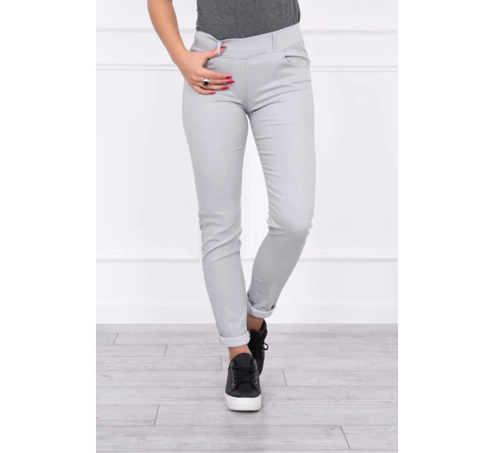 Nohavice v džínsovej šedej farbe Nohavice v džínsovej šedej farbe