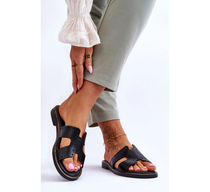 Dámské Žabky S Ozdobnými Černé model 21617419 - Zazoo Dámské Žabky S Ozdobnými Černé model 21617419 - Zazoo