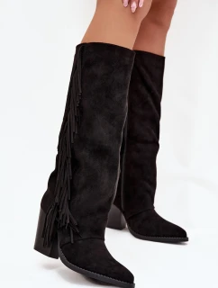 Dámské Boty S Na Podpatku Černé model 21704718 - Boto