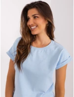 Bluzka RV BZ model 18694280 jasny niebieski - FPrice Bluzka RV BZ model 18694280 jasny niebieski - FPrice