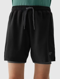 Chlapecké sportovní rychleschnoucí šortky 4F - černé