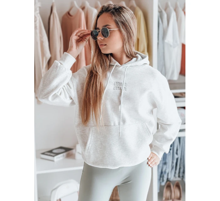 Dámska oversize mikina MINMIN LOVE sivá FashionStreet BY1496