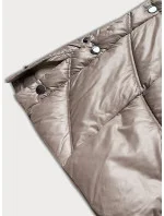 Ľahká dlhá dámska bunda v ťavej farbe (H-203)