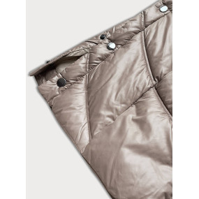 Ľahká dlhá dámska bunda vo ťavej farbe (H-203)