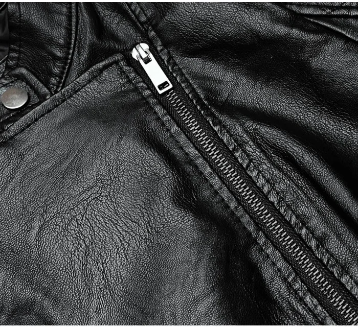 Ramones so stojanom, čierna ekokoža (AX-805)