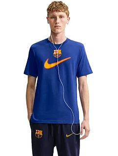 Pánske tričko Nike FC Barcelona Swoosh, modré, IQ5042 455