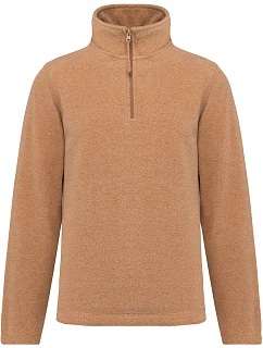 K 912 Mikrofleecová mikina s 1/4 zipem  camel heather model 22439170 - Kariban