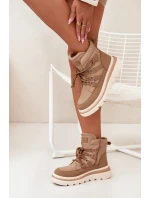 Dámské Botky Trapery Na Platformě Camel model 21705281 - Boto Dámské Botky Trapery Na Platformě Camel model 21705281 - Boto
