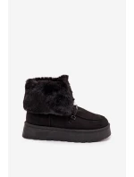 Dámské Sněhule Na Platformě S Kožešinou A Šněrováním Big Star model 21705911 Černé - Big Star Shoes
