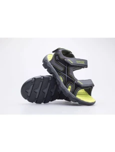 Detské sandále Kota Drift Jnr RKF613-824 Šedá so zelenou - Regatta