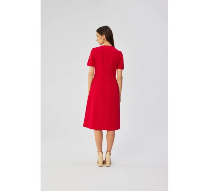 Dámské šaty model 21175895 Červená - STYLOVE Dámské šaty model 21175895 Červená - STYLOVE