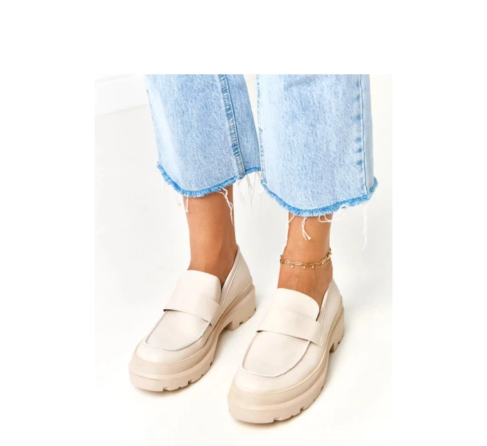 Dámske mokasíny MP405 Light beige - Solea Dámske mokasíny MP405 Light beige - Solea