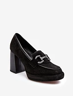 Kožené lodičky 2706 čierne - Laura Messi