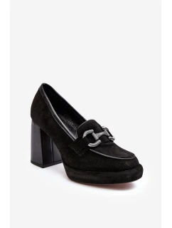 Kožené lodičky 2706 černé - Laura Messi