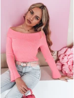 Dámská halenka s odhalenými rameny růžová Dstreet model 21985581 - FashionStreet